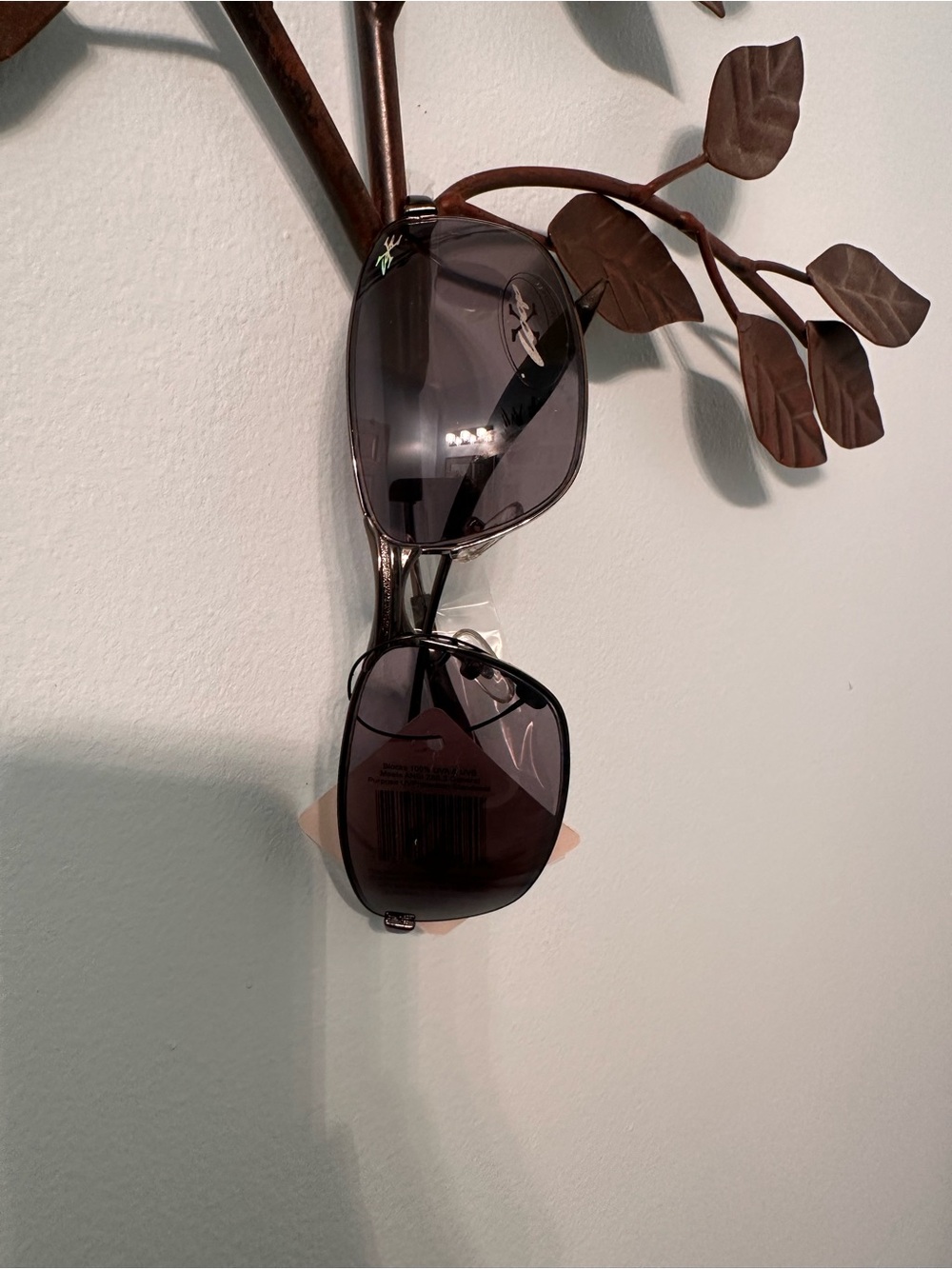 Aviator-Style Smoke Lens Sunglasses